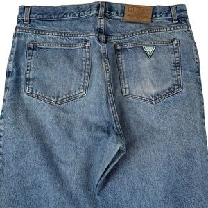Vintage 90s Guess Jeans Georges Marciano USA Denim Blue Tapered Mens Size 38x33